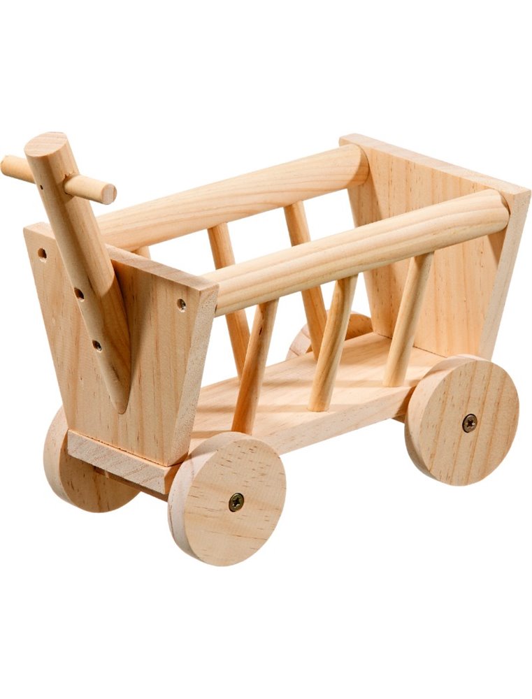 Houten bolderwagen 20cm