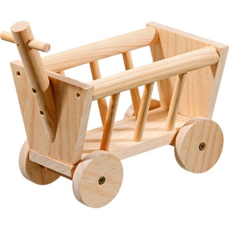Houten bolderwagen 20cm 