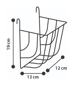 Hooirek banquet 13x12x19cm