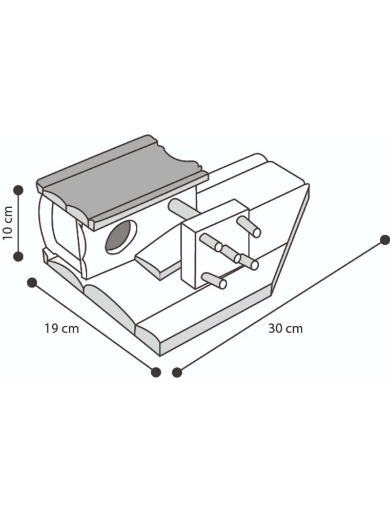 Wonderland pirate 30x19x10cm