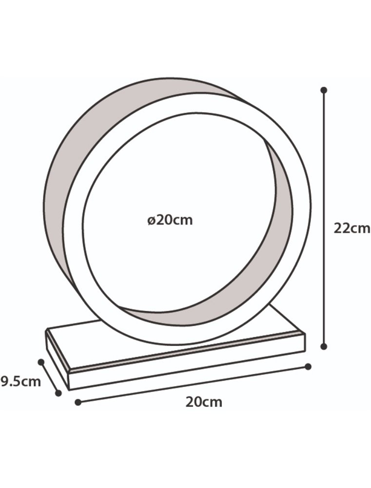 Bogie rad houten wonderland 20cm