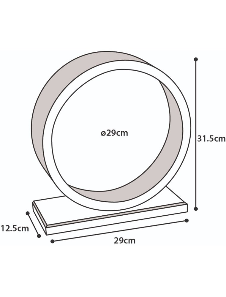 Bogie rad houten wonderland 30cm