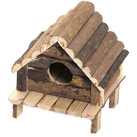 Knaagdierhuis wooden cabin 14x12x13cm