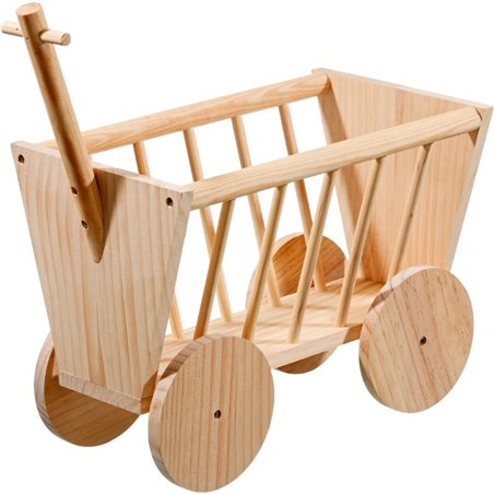 Houten bolderwagen 42cm 