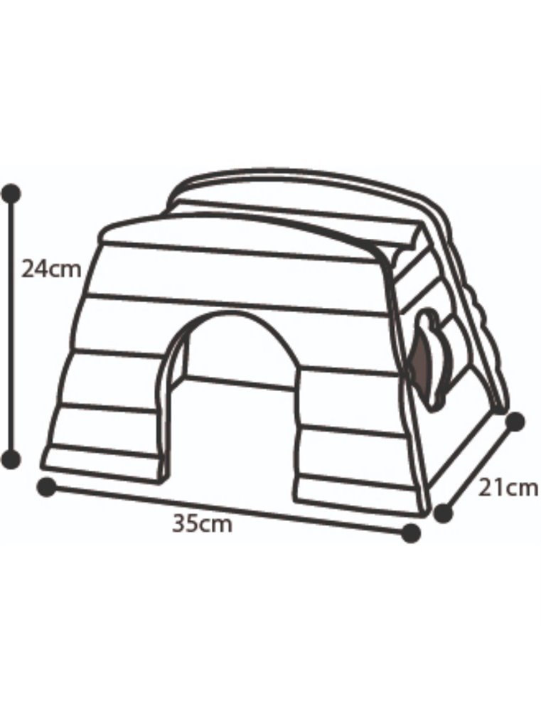 Knaagdierhuis timmy 35x21x24cm