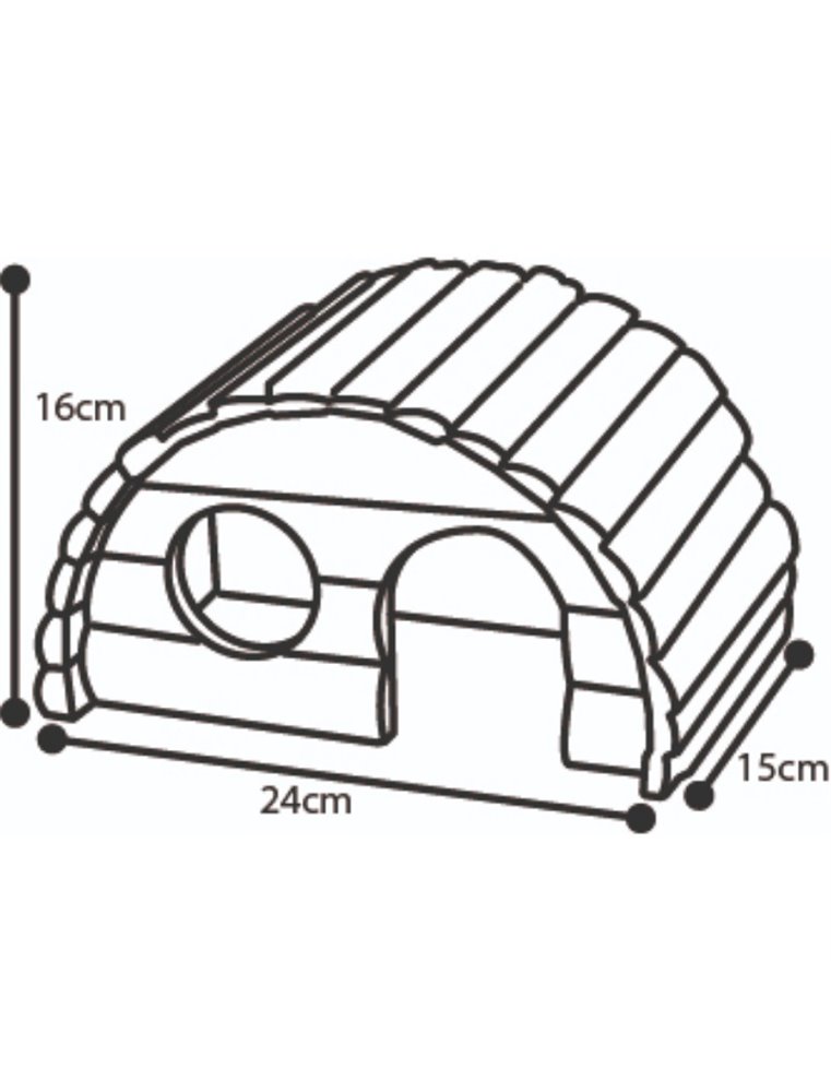 Knaagdierhuis ben 24x15x16cm