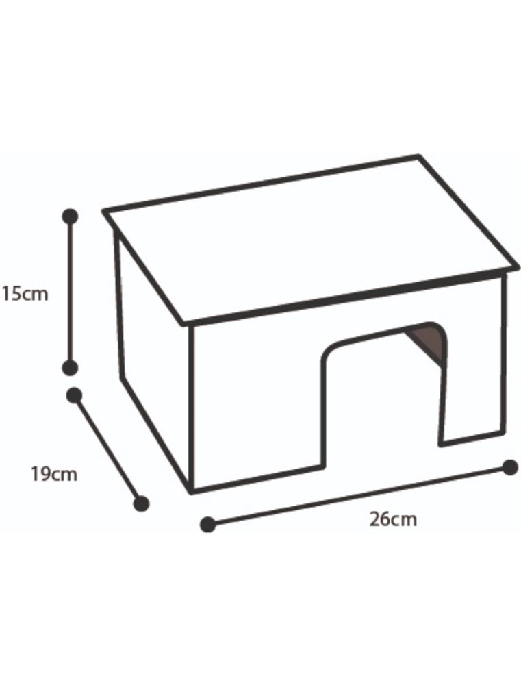 Knaagdierhuis ecco medium 26x19x15