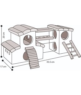 Knaagspeelt adventure 45,5x17x20cm