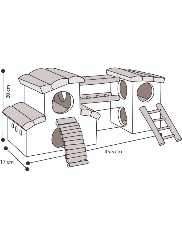 Knaagspeelt adventure 45,5x17x20cm