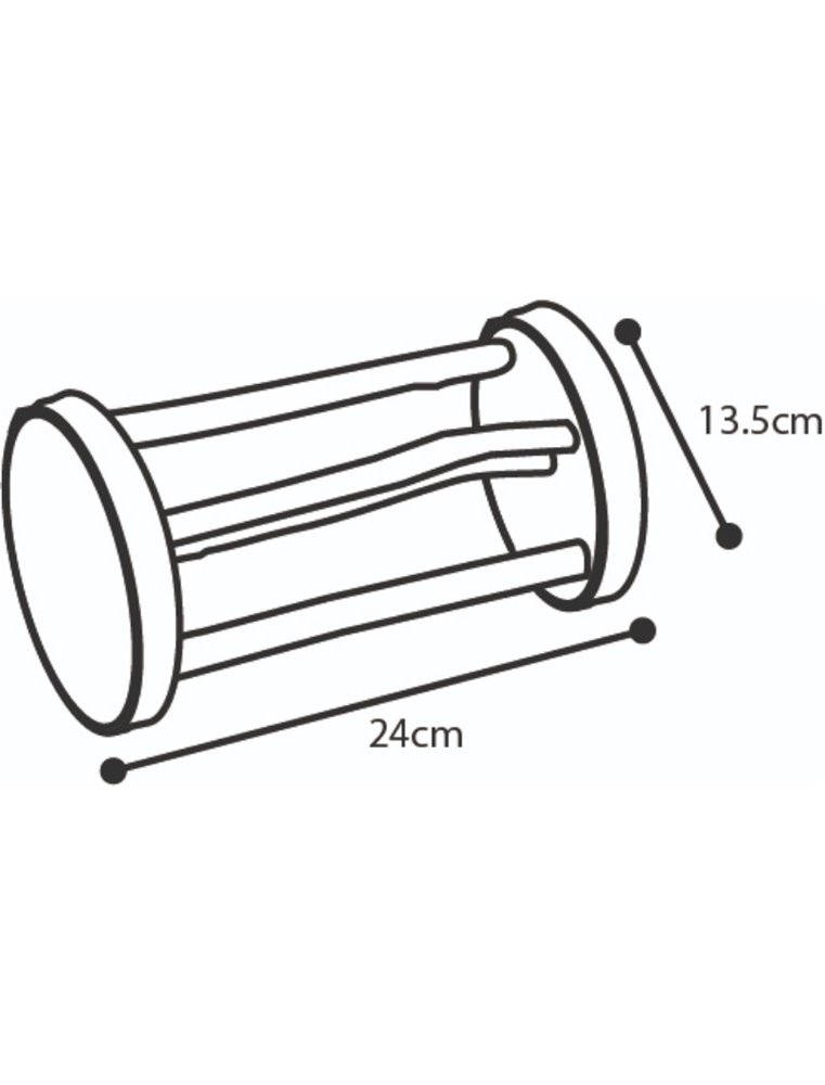Knaagdier hooirek hout