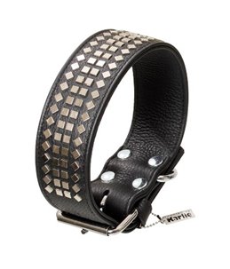 Vintage halsband +klinkn. zw. 60cm50mm
