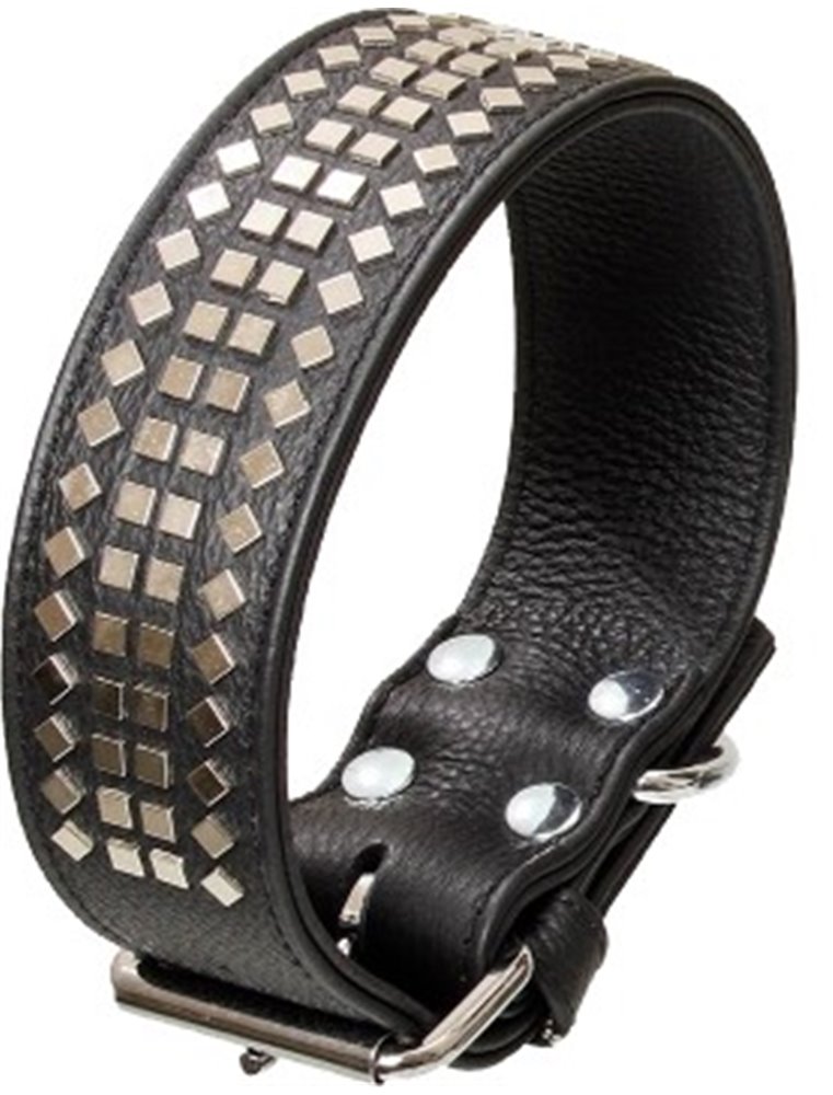 Vintage halsband +klinkn. zw. 70cm50mm