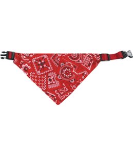 Halsband met bandana rood 22/35 cm 