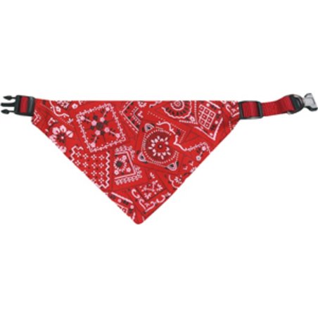 Halsband met bandana rood 22/35 cm 