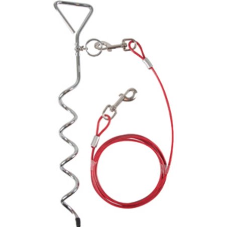 Grondpin 46cm  met kabel 3 m 