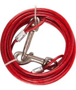 Aanlegkabel geplastif. rood 5m 4mm 