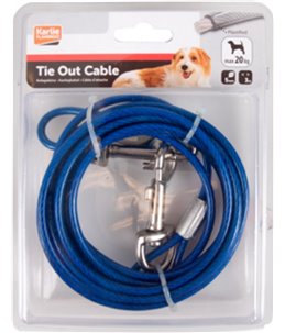 Aanlegkabel geplastif. blauw 3m 5mm