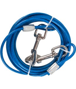 Aanlegkabel geplastif. blauw 5m 5mm 