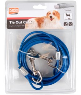 Aanlegkabel geplastif. blauw 5m 5mm