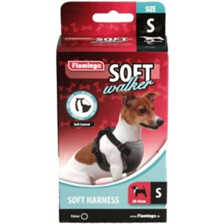 Hondentuig soft walker zwart 30/45 