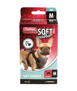 Hondentuig soft walker zwart -40/65 