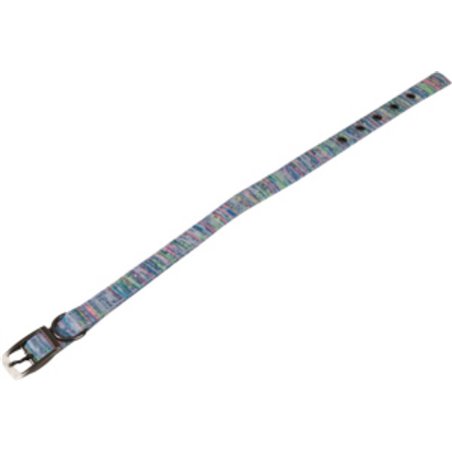Halsband stripes bl m 35-46cm20m 