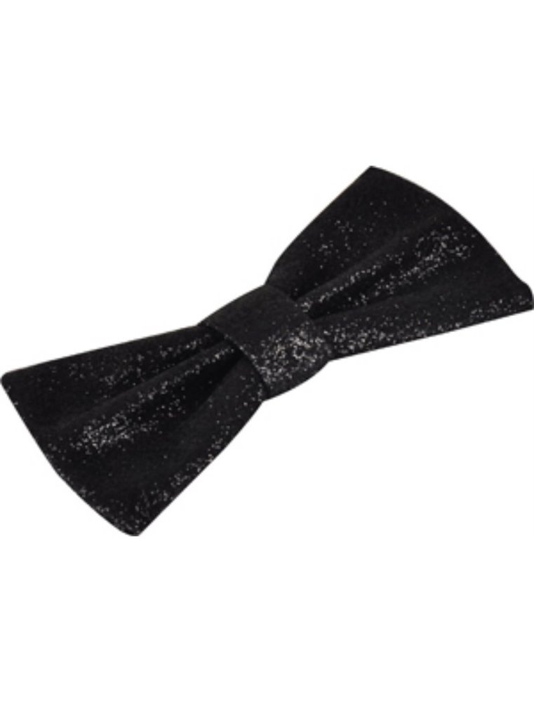 Halsband accessoire kibo glitter strik zwart 10,5cm