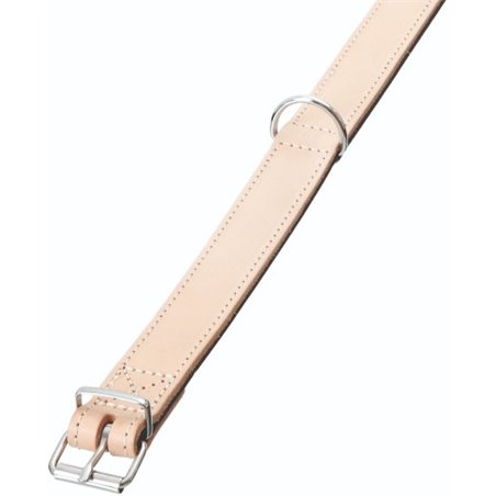 Rondo halsband gestikt natuur 70cm32mm 