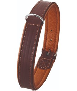 Rondo halsband ol bruin 37cm14mm