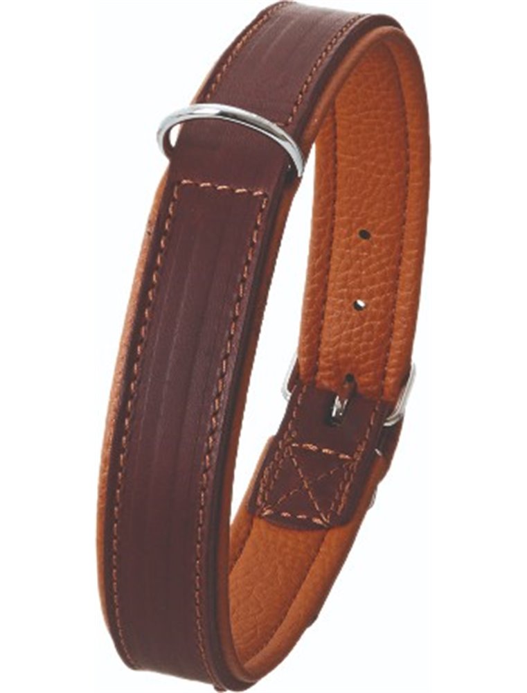 Rondo halsband ol bruin 37cm14mm