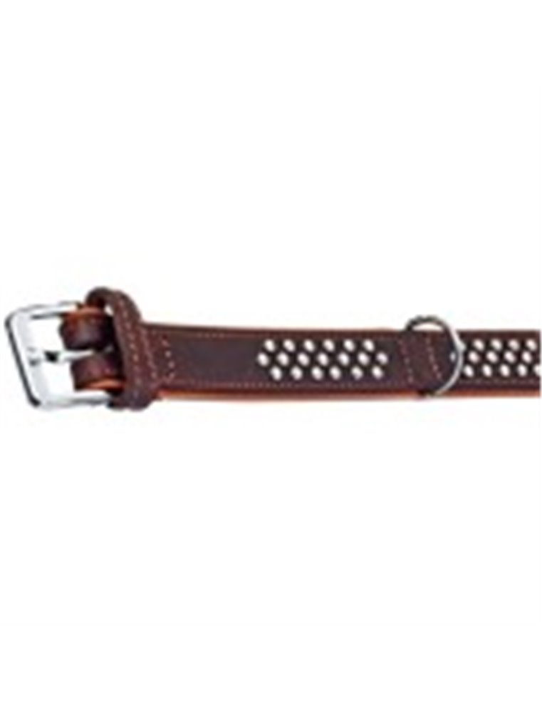 Rondo halsband kn bruin 37cm22mm