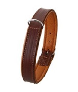 Rondo halsband ol bruin 52cm22mm 