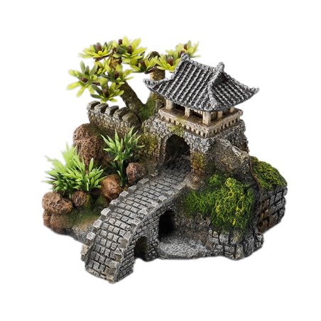 Gate bridge with plants