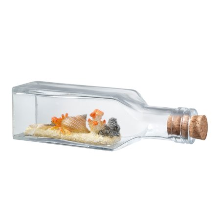 Drift bottle 3 /square/coral&shell