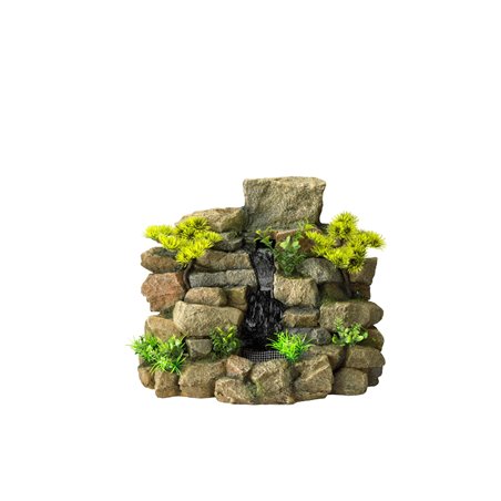 Waterfall with pump big rock