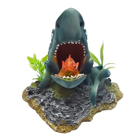 Decoration aerated shark with nemo
