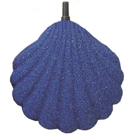 Uitstromer in schelpvorm op kaart 