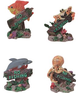 Decoratie no fishing-borden