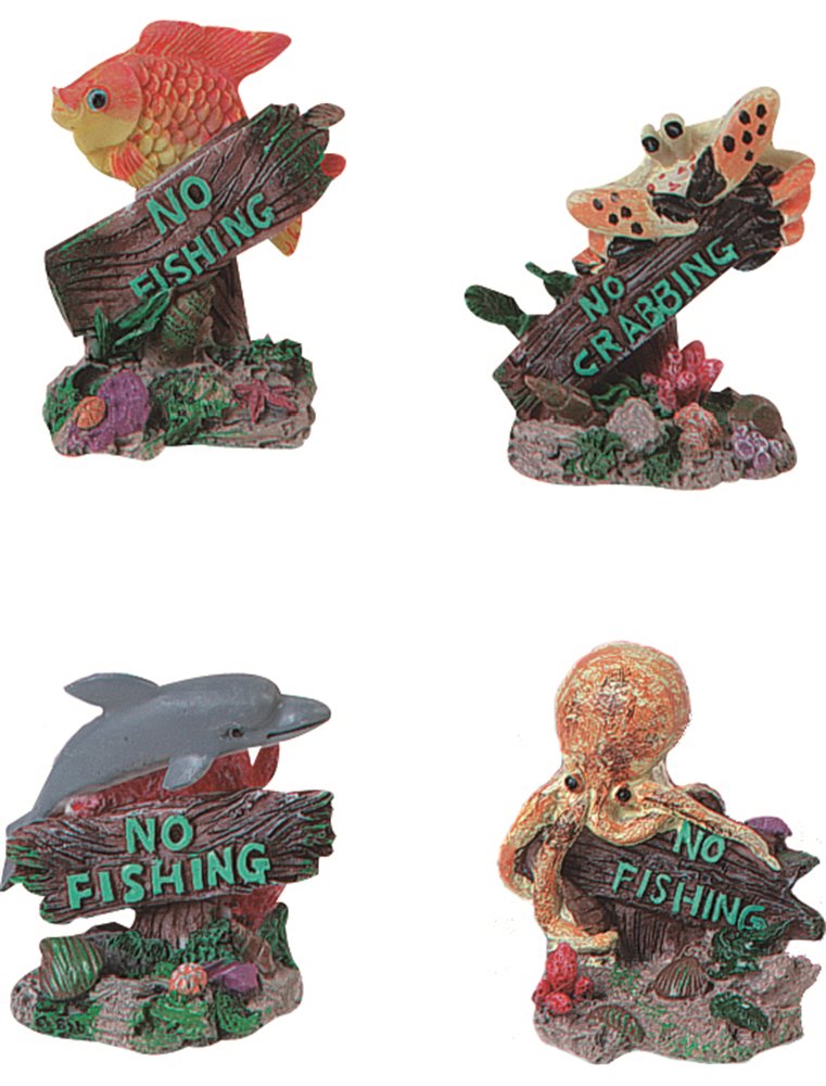 Decoratie no fishing-borden