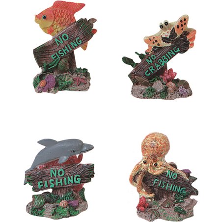 Decoratie no fishing-borden 