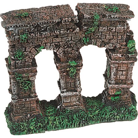 Decoratie drie zuilen met mos 