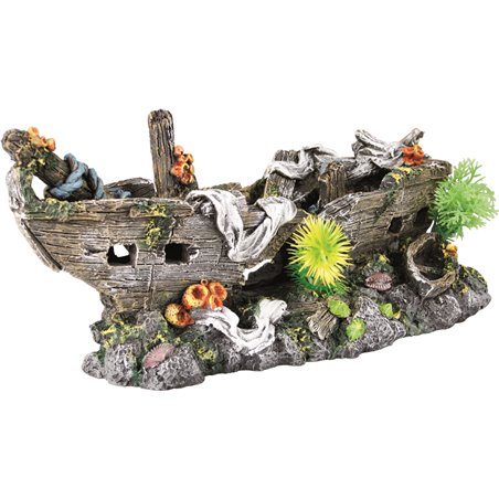 Decoratie scheepswrak planten 