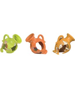 Decoratie kruik fluo ass. - l 