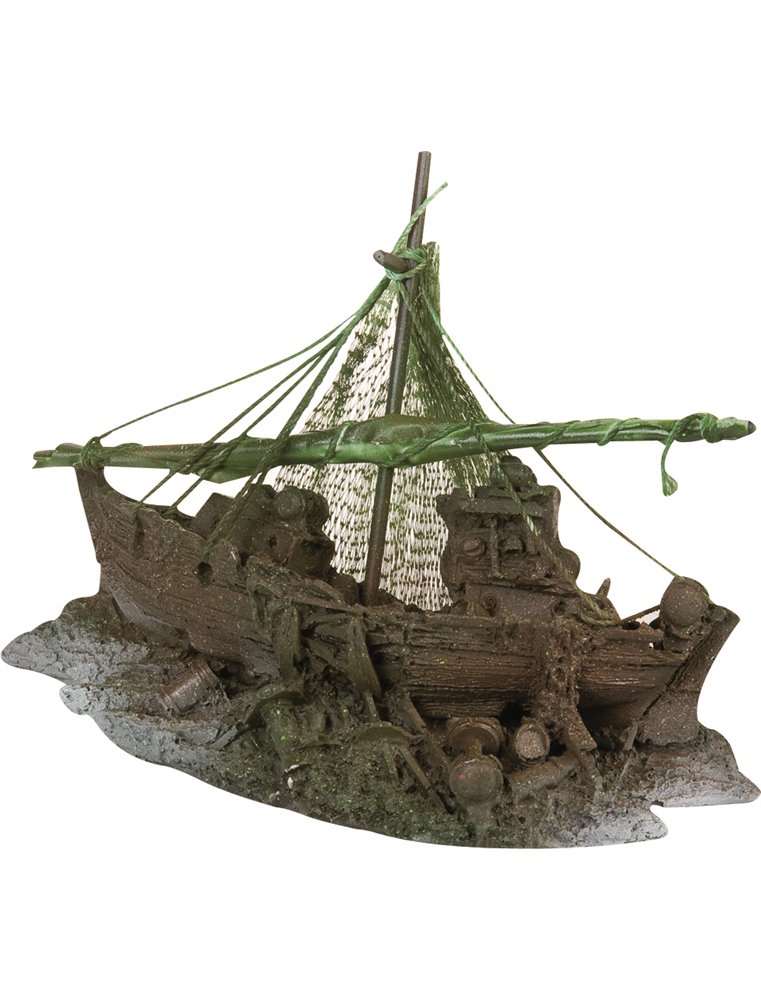 Decoratie vissersboot klein (4015)