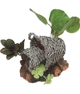 Decoratie mand met planten - l