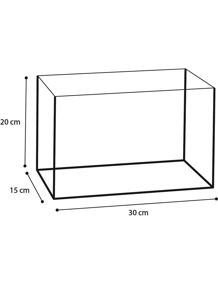 Aquarium basic 30x15x20cm