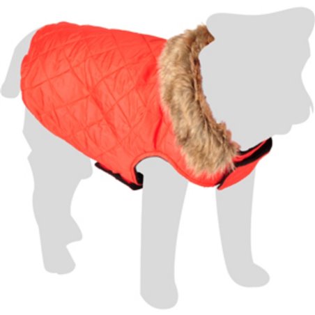 Winterjas elia rood ruglengte 45cm 