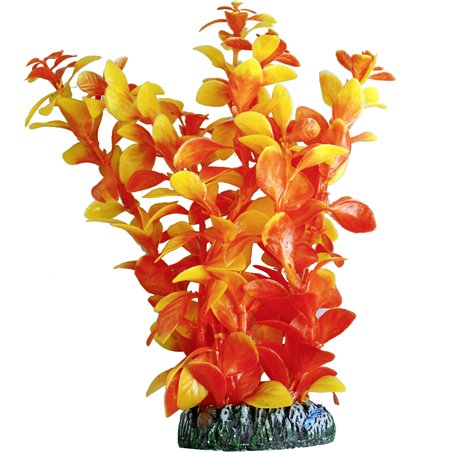 Aq. plant plastic cuba zalmkleur xs 