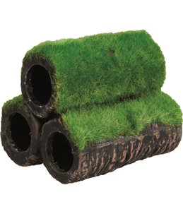 Decoratie rioolbuizen met mos