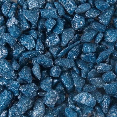 Grind glitter neon donkerbl. 1kg 